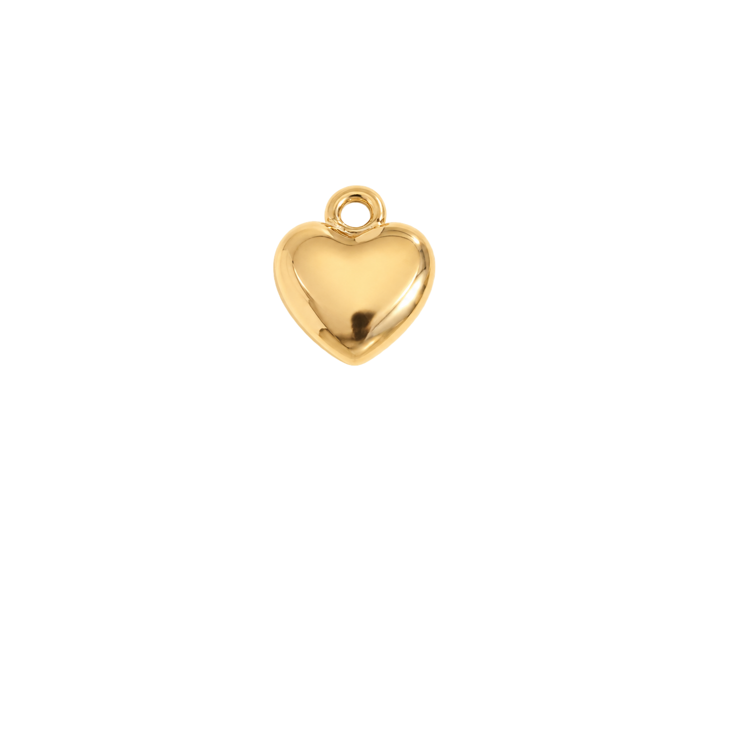 Small Heart charm, waterproof stainless steel
