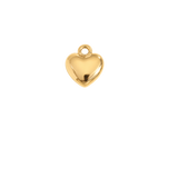 Small Heart charm, waterproof stainless steel