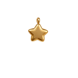 Small Star charm, waterproof stainless steel