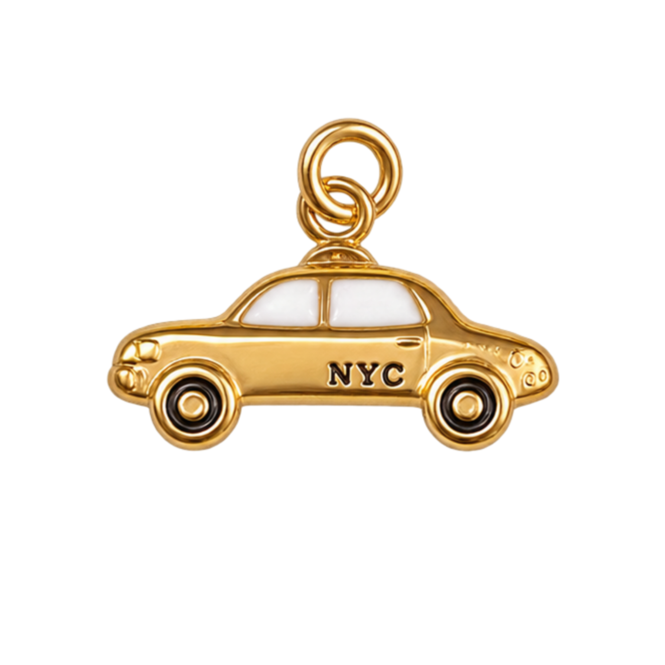 Taxi charm, waterproof stainless steel