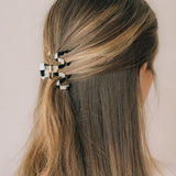 Mini Squiggle Clip Blanche
