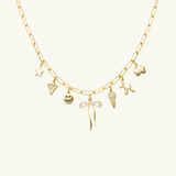 Tikkhu Girlie Charm Necklace in Gold