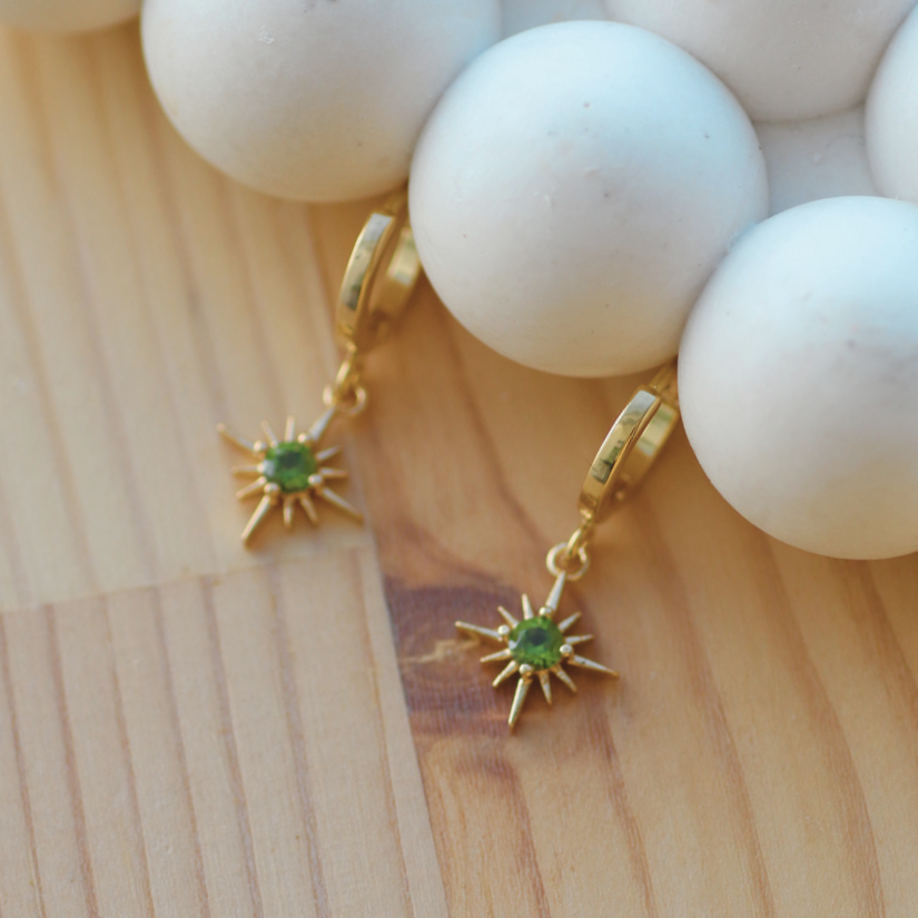 Ignis Birthstone Huggies